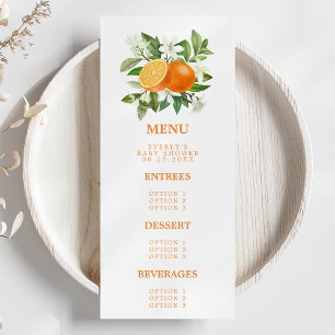 Menú Naranja Citrus Little Cutie En El Camino De Baby S