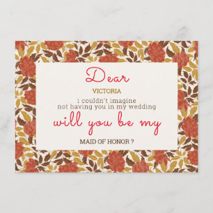 Menú Naranja Dusty Brunt Peony Flores Caen Boda