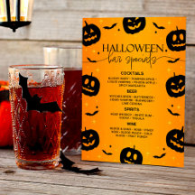 Naranja Halloween Bar Ofertas especiales Calabaza 