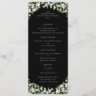 Menú Navidades Black Snowberry Cena Plano 4 Cursos