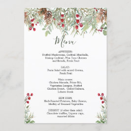 Menú Navidades de Bodas de la vegetación de invier