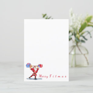 Menú Navidades de Bodybuilder Santa Funny - Su tex