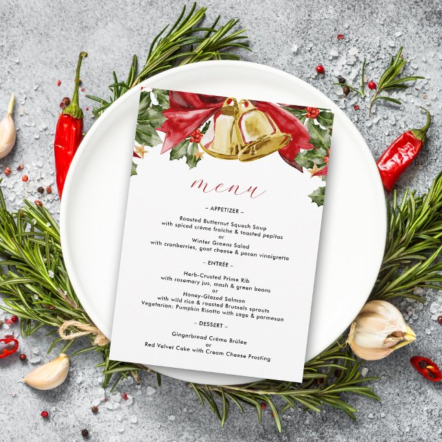 Menú Navidades de las campanas de oro festivo Fiesta de (Subido por el creador)