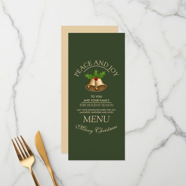 Menú Navidades de Mistletoe Bells (Anverso/Reverso In Situ)