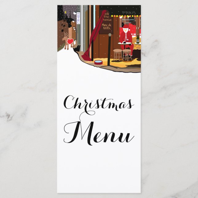 Menú Navidades De Santa In Paris (Anverso)