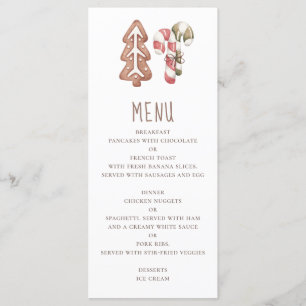 Menú Navidades postre de panadería. Pan de jengibre