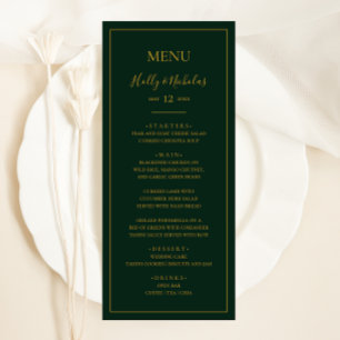 Menú Navidades simples y elegantes Cena verde Boda