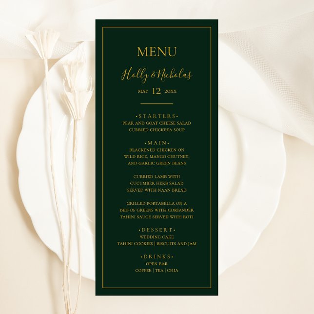 Menú Navidades simples y elegantes | Cena verde Boda (Subido por el creador)