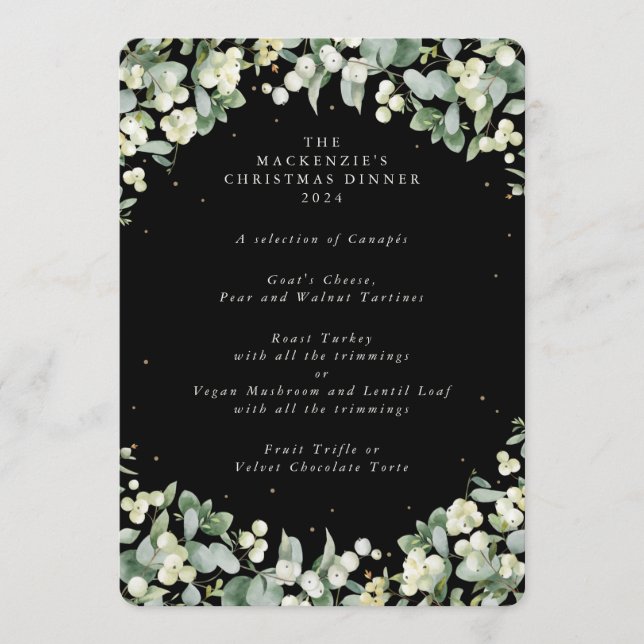 Menú Navidades Snowberry+Eucalyptus Cena 4 Cursos (Anverso)