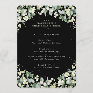 Menú Navidades Snowberry+Eucalyptus Cena 4 Cursos