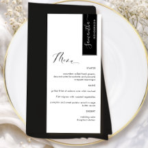 Negro Personalizado con el nombre del invitado Ele
