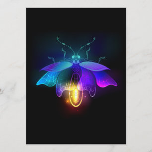 Menú Neon Firefly en negro