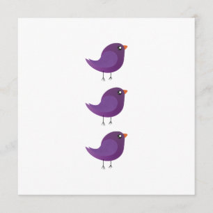 Menú Niños adorables pájaros