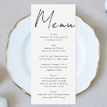 Menú Nombres personalizados modernos en blanco y negro<br><div class="desc">Presentamos el Simple y Moderno Menú y Suite Boda de Nombres, la elección perfecta para parejas que buscan un toque elegante y personalizado a su papelería boda. Esta exquisita suite está diseñada para reflejar su estilo único y celebrar la alegre ocasión del día de su boda. La suite boda cuenta...</div>