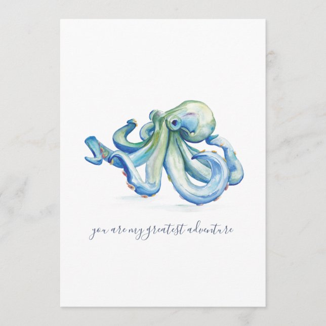 Menú Octopus azul (Anverso)