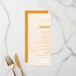 Menú Orange Sunset Wedding