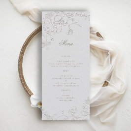 Menú Orchids Reverie Ivory Formal Traditional Wedding