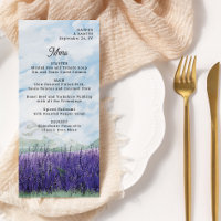 Paisaje de Lavanda de color acuático Boda de monta