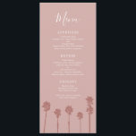Menú Palm Tree Romance Boda Suite<br><div class="desc">Invitación Boda floral coloridaDescubra la belleza de su historia de amor con nuestra cautivadora suite de invitados a la boda, con cálido rosado, dorado rosa brillante y los delicados tonos rosados al atardecer. Acepta una celebración tan inagotable y preciosa como tu amor, que arroja un resplandor radiante en tu día...</div>