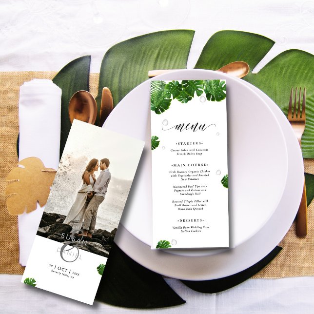 Menú Palm tropical salvaje deja a Boda fotográfico mode (Subido por el creador)