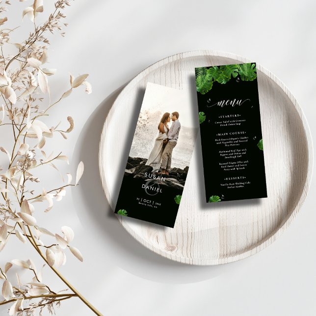 Menú Palm tropical salvaje deja a Boda fotográfico mode (Subido por el creador)