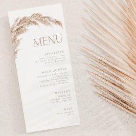 Menú Pampas Grass Boho