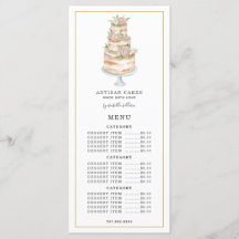 Panadería Pastoral Chef Acuarela Pastel de Flores 