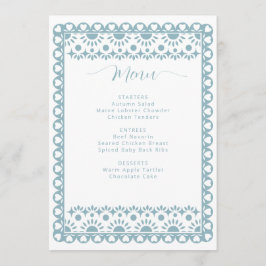 Menú Papel mexicano Picado Cielito Lindo Baby Shower