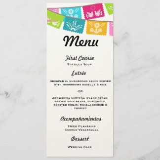 Menú para boda o fiesta