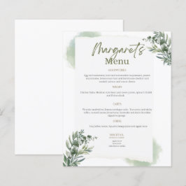 Menú para bodas y cumpleaños
