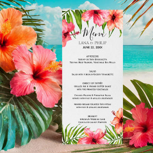 Menú Paraíso de las Islas   Boda de palmas florales acu