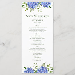 Menú Partido Compromiso de Hidrangeas Azules