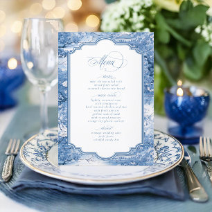 Menú Patrón Chinoiserie y borde decorativo ID1094