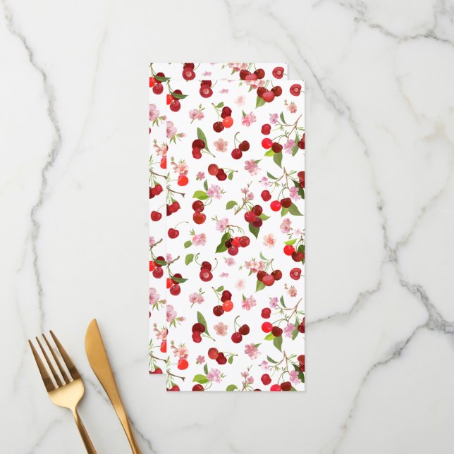 Menú Patrón de cerezas 1 (Anverso/Reverso In Situ)