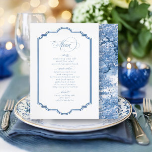 Menú Patrón de Chinoiserie de borde decorativo Rev ID10