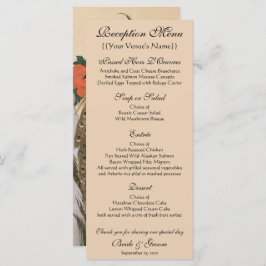 Menú Peacock y Peonies por Hiroshige Boda