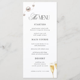 Menú Pearls & Prosecco Bridal Shower