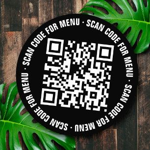 Menú Pegatinas de Restaurantes con código QR
