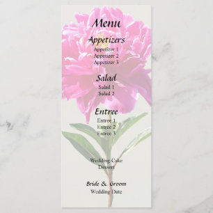 Menú Peonía Rosa Intenso