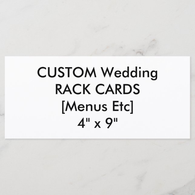 Menú Personalizado boda y tarjetas de programa de  (Anverso)