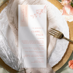 Menú Personalizado con el nombre del invitado, Boda Mel