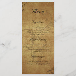 Menú Personalizado de antigüedades de época