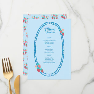 Menú Personalizado de fruta linda fiesta de boda Baby S