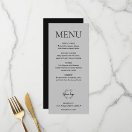 Menú Personalizado del logotipo del evento Minimal Mod