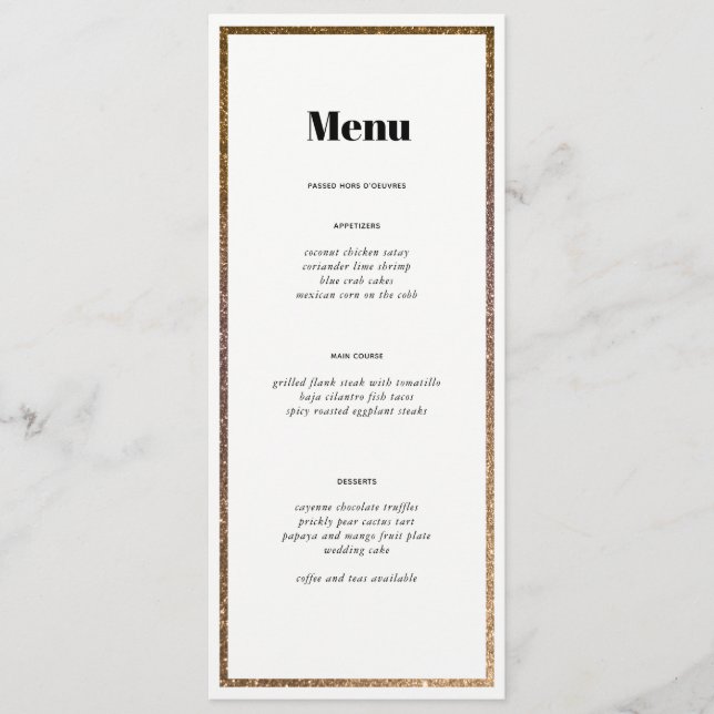 Menú Personalizado Número de tabla de cuadro Purpu (Anverso)