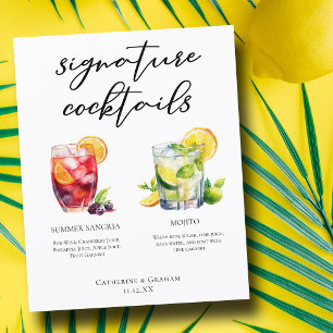 Menú Personalizado Sangria Mojito Signature Cockta