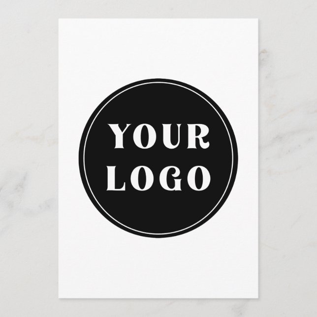 Menú personalizado, único, elegante y minimalista (Anverso)