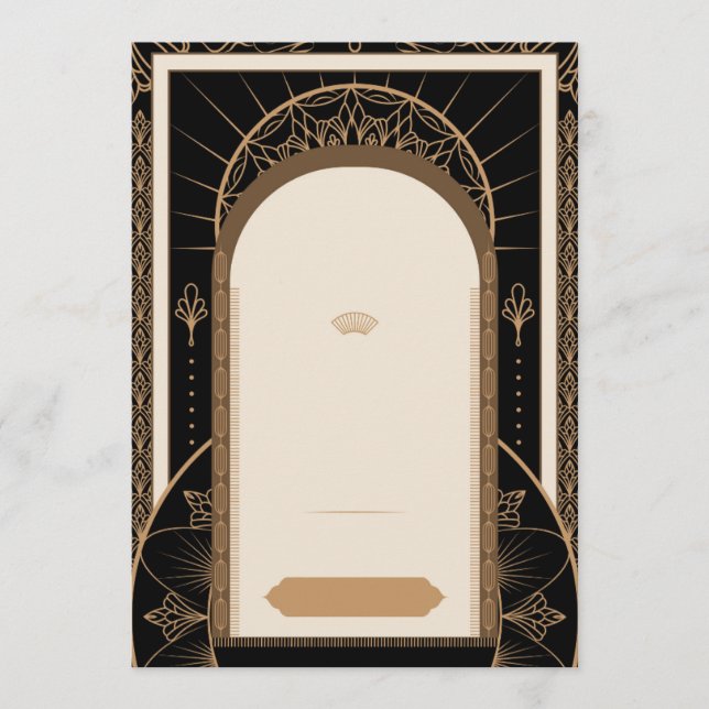 Menú PERSONALIZAR: Fondo con estilo Art Déco (Anverso)
