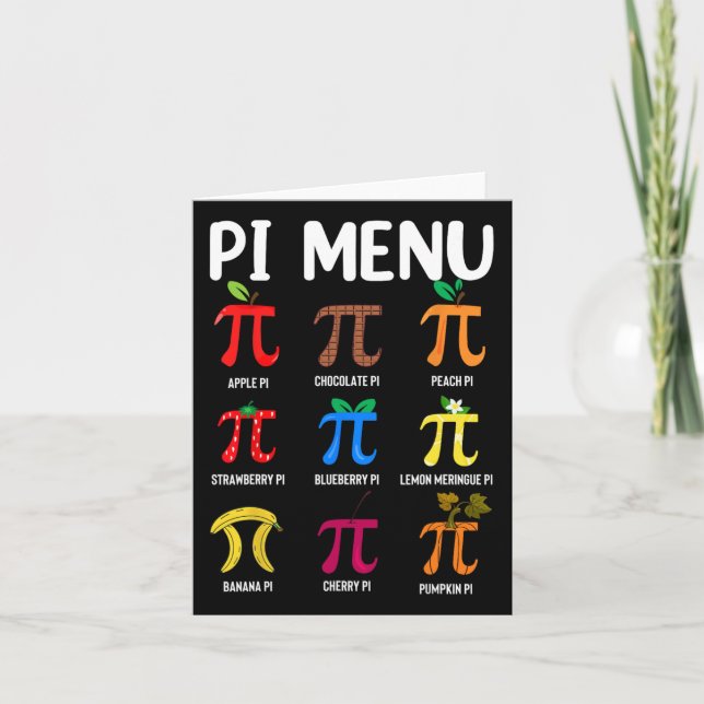 Menú Pi 3.14 Símbolo Pi - Math Teacher Happy Pi Da (Anverso)
