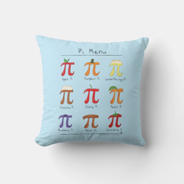 Menú Pi Almohada del Día de la Matemática (Anverso)